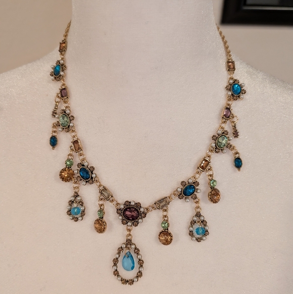 Jewelry - Bohemian Luxury Looking Multicolored Women's Glass Stones Necklace ,New